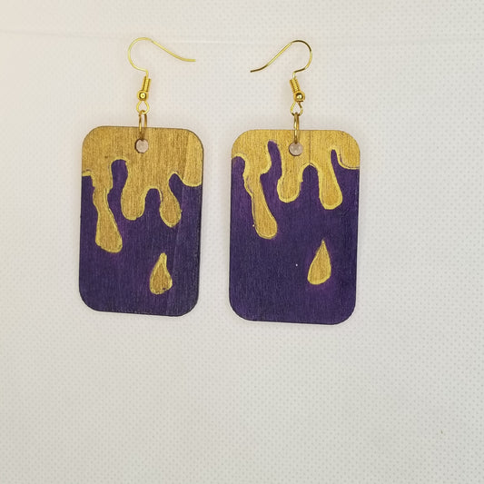 Gold Paint Earrings